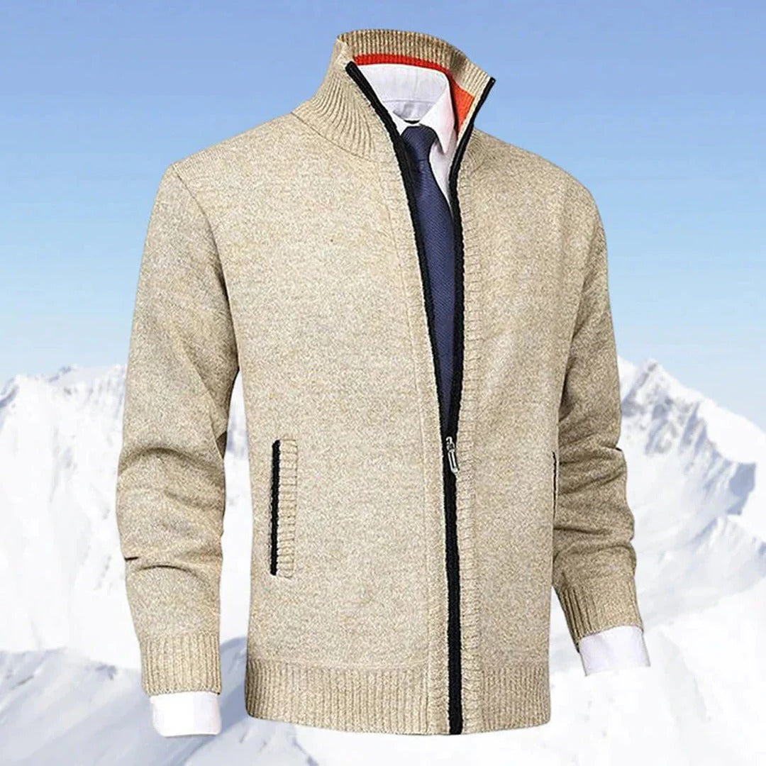 Stilren Zip-up Väst För Män