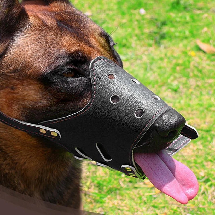 Andningsbar Hundbett Muzzle Munskydd