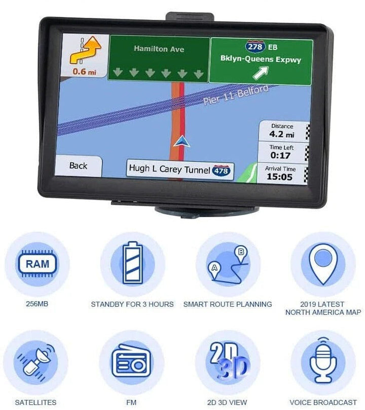 7" GPS Navigationssystem