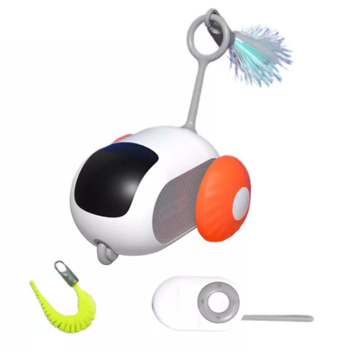 Smart Pet Sports Car Toy - Fjärrkontroll Interaktiv Kattleksak USB-laddning