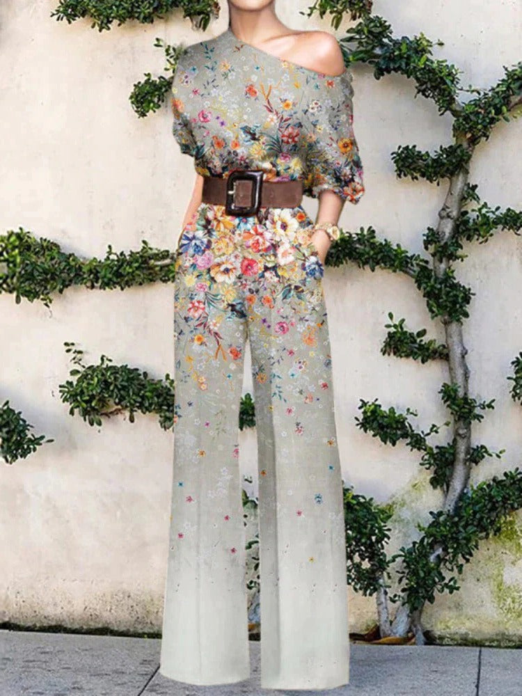 Elegant och modern damoverall, idealisk för våren
