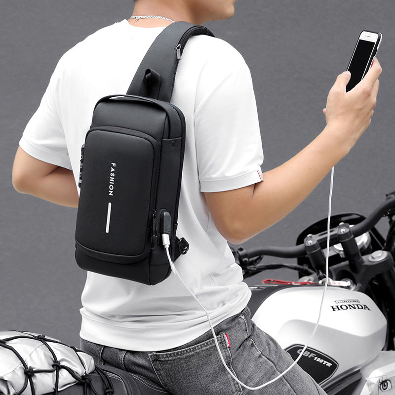 Anti-Tjuv Crossbody Ryggsäck
