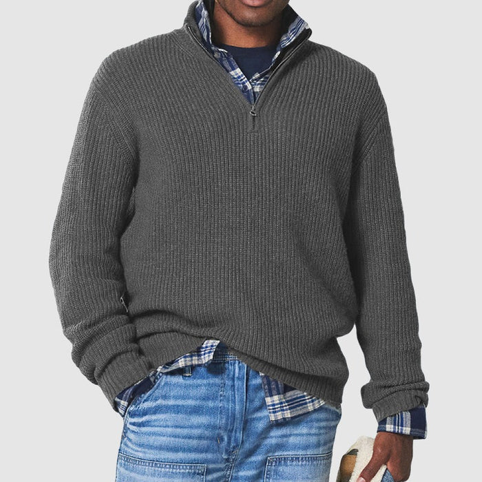 Affärsmässig Pullover med Dragkedja