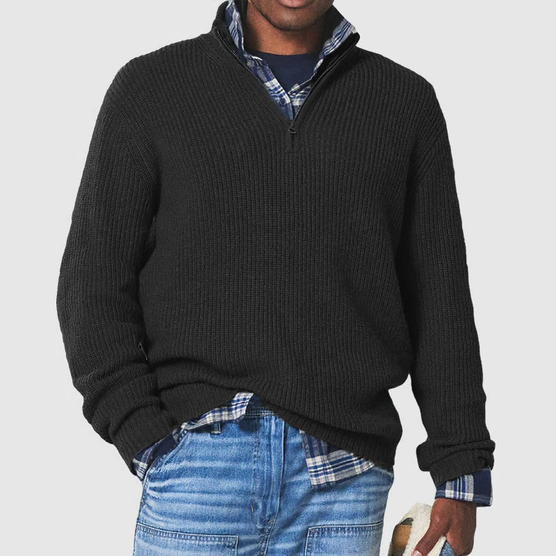 Affärsmässig Pullover med Dragkedja