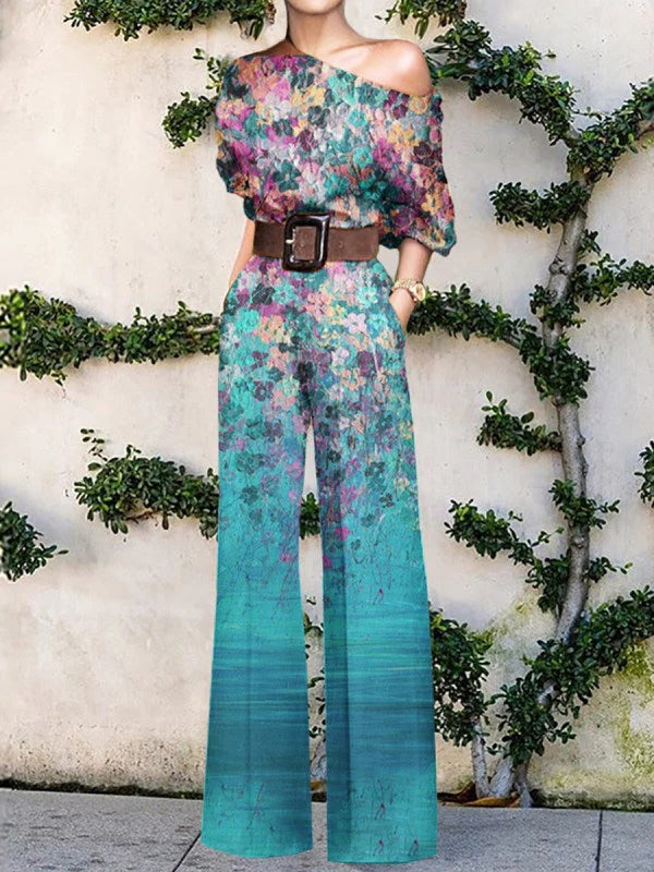 Elegant och modern damoverall, idealisk för våren