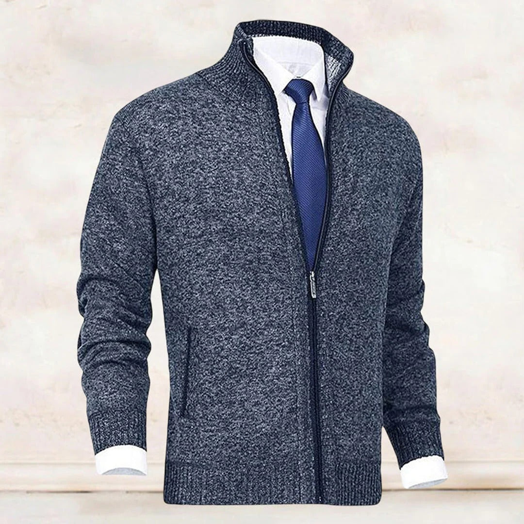 Stilren Zip-up Väst För Män