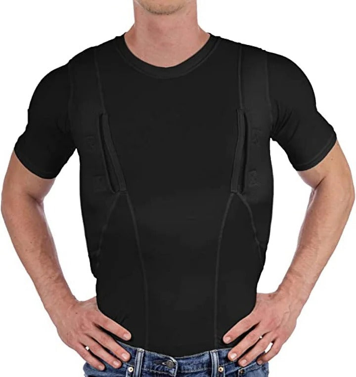 Dold läderhölster T-shirt för män/kvinnor