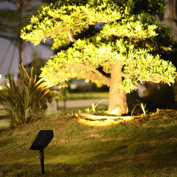 Vattentät LED Solarbelysning Multi-zoom Spot Light Landskapsbelysning RGB