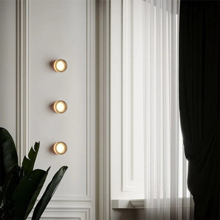 Modern Dimple Glass LED Vägglampa