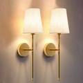 Trådlös Tyg Vägglampa (SET AV 2 + 2 GLÖDLAMPOR GRATIS)