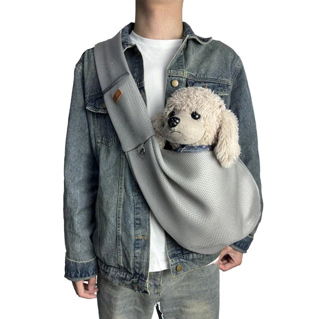 Lättviktig &amp; Andningsbar Crossbody Hundslingaxelväska