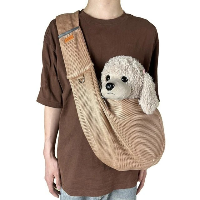 Lättviktig &amp; Andningsbar Crossbody Hundslingaxelväska