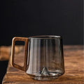 Elegant Glas Kopp med Handtag