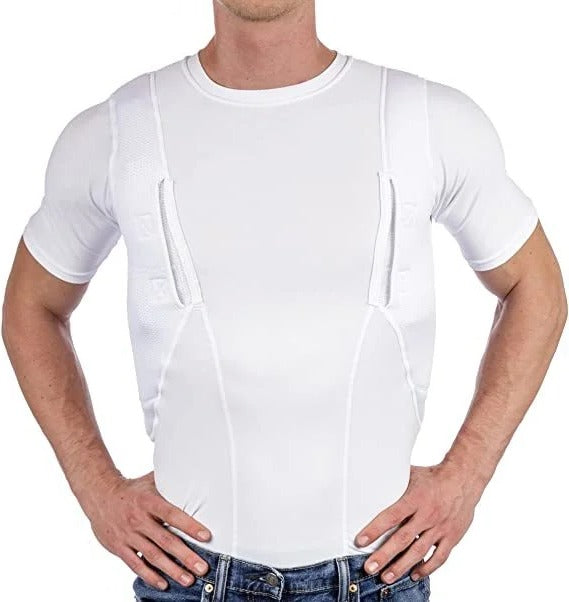 Dold läderhölster T-shirt för män/kvinnor