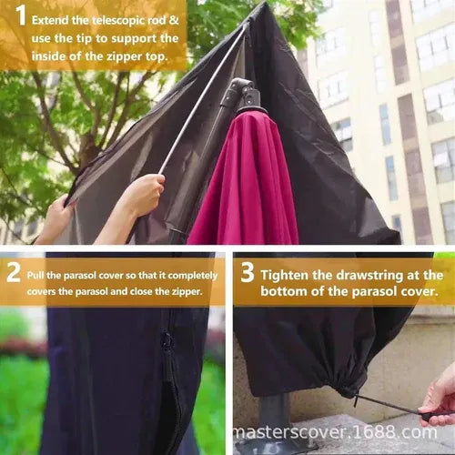 Vattentät Uteparasolöverdrag