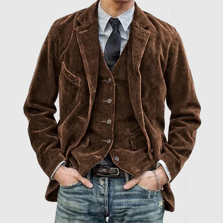 Herrarnas kordjacka – Avslappnad vintage-stil