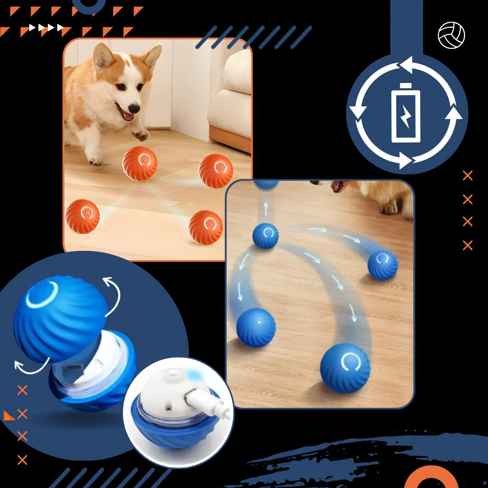 Interaktiv hinderundvikande hundboll