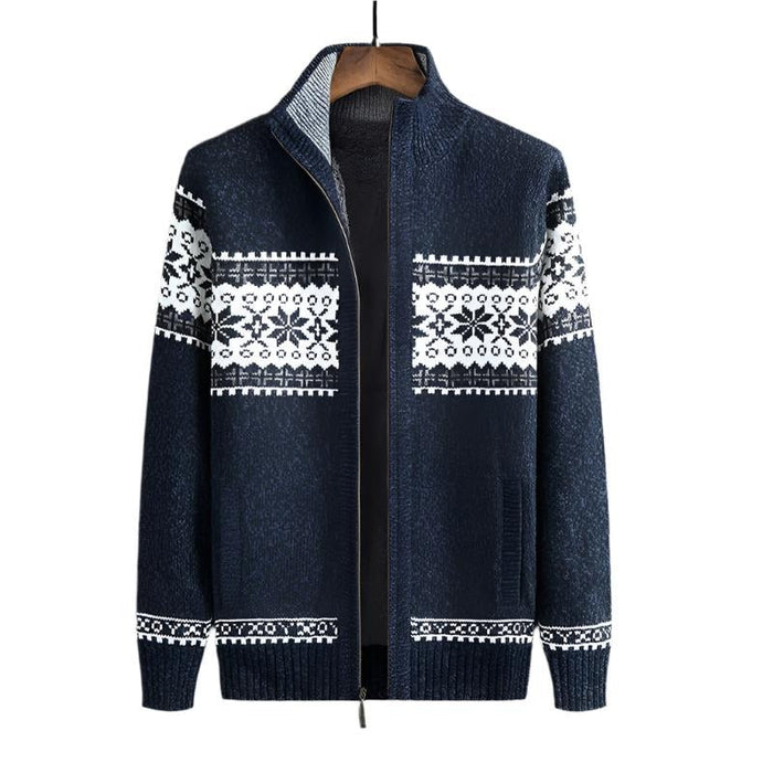 Varm Fleece Vinterjackor för Män