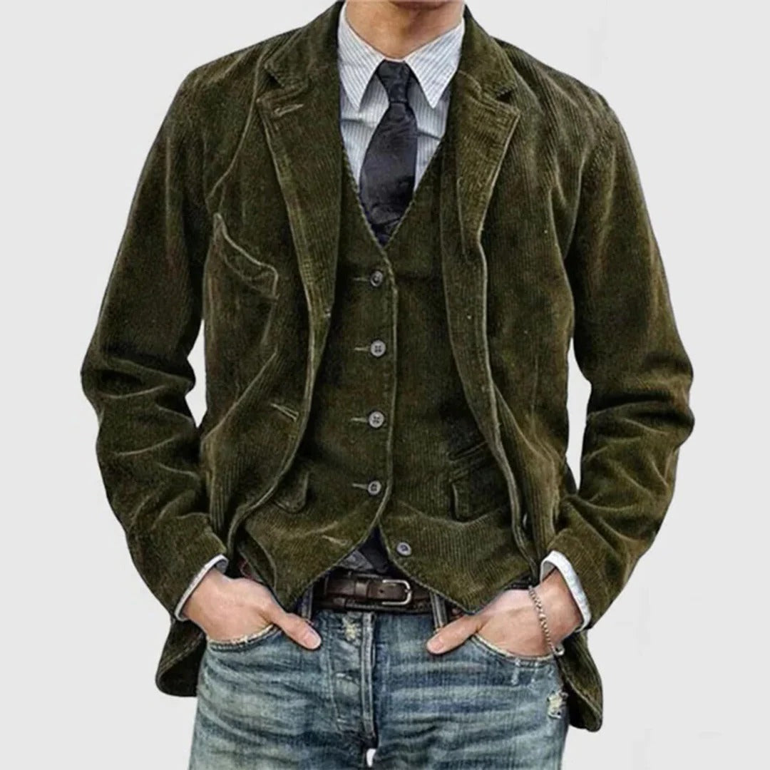 Herrarnas kordjacka – Avslappnad vintage-stil