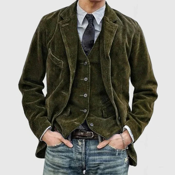 Herrarnas kordjacka – Avslappnad vintage-stil