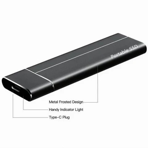 Bärbar SSD för Stora Lagringsbehov