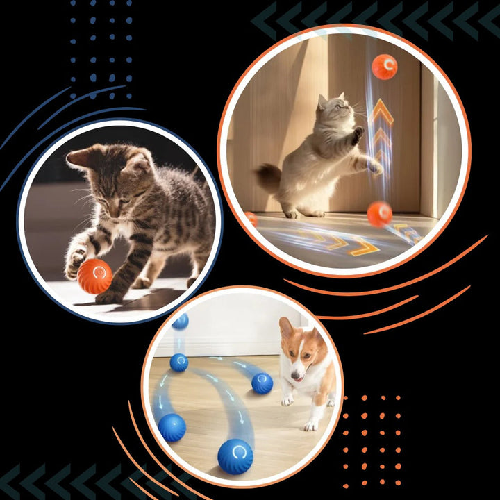 Interaktiv hinderundvikande hundboll