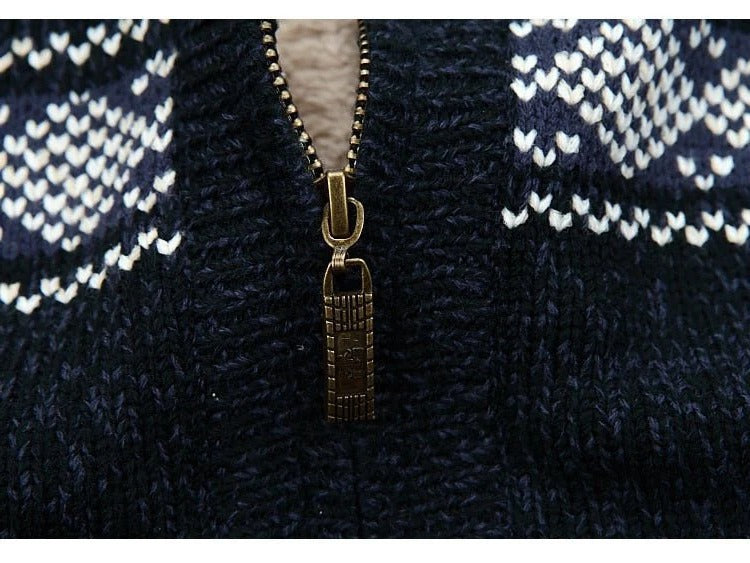 Varm Fleece Vinterjackor för Män