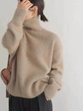 Varm och Bekväm Merinoull Turtleneck Tröja