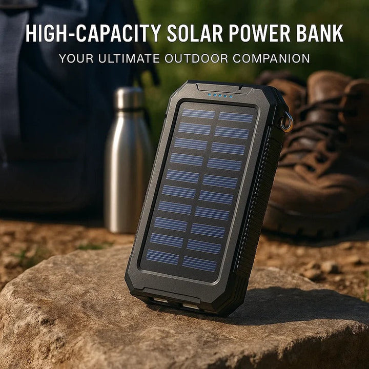 500000mAh Solcellsladdare Vattentät Power Bank Extern