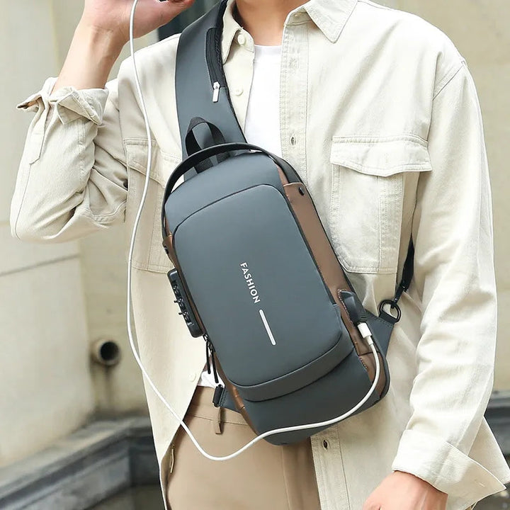 Anti-Tjuv Crossbody Ryggsäck