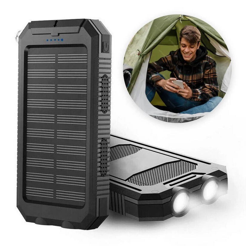 500000mAh Solcellsladdare Vattentät Power Bank Extern