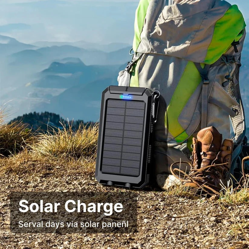 500000mAh Solcellsladdare Vattentät Power Bank Extern
