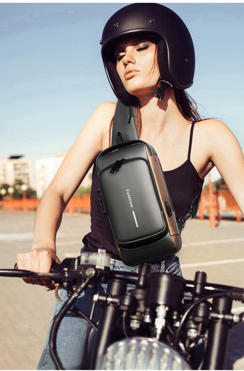 Anti-Tjuv Crossbody Ryggsäck
