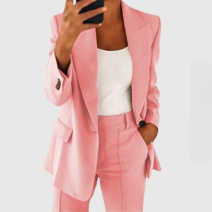 Sofistikerad Stil Chic Blazer Set