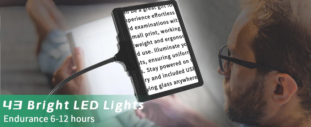 Förstoring Glas Med LED-belysning