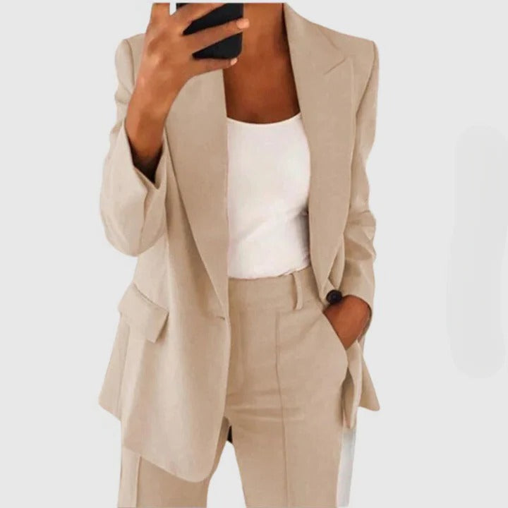 Sofistikerad Stil Chic Blazer Set