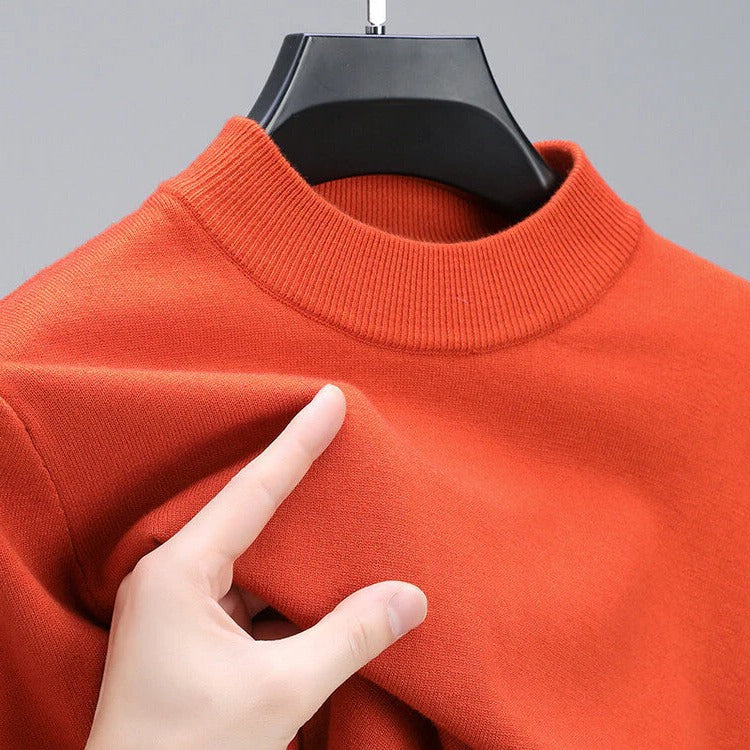 Högkvalitativ Herrcashmere Tröja Med Elegant Söm