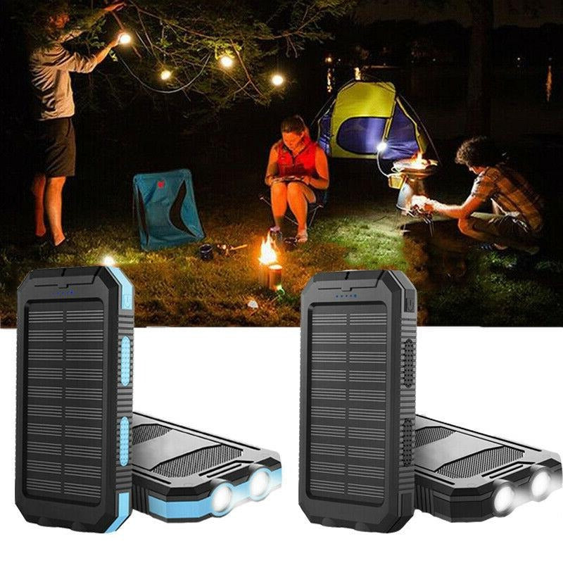 500000mAh Solcellsladdare Vattentät Power Bank Extern