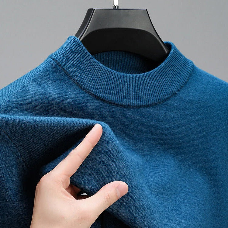 Högkvalitativ Herrcashmere Tröja Med Elegant Söm