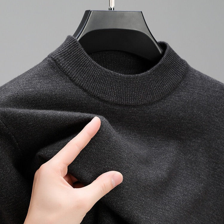 Högkvalitativ Herrcashmere Tröja Med Elegant Söm
