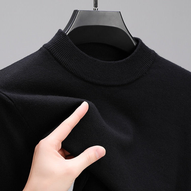 Högkvalitativ Herrcashmere Tröja Med Elegant Söm