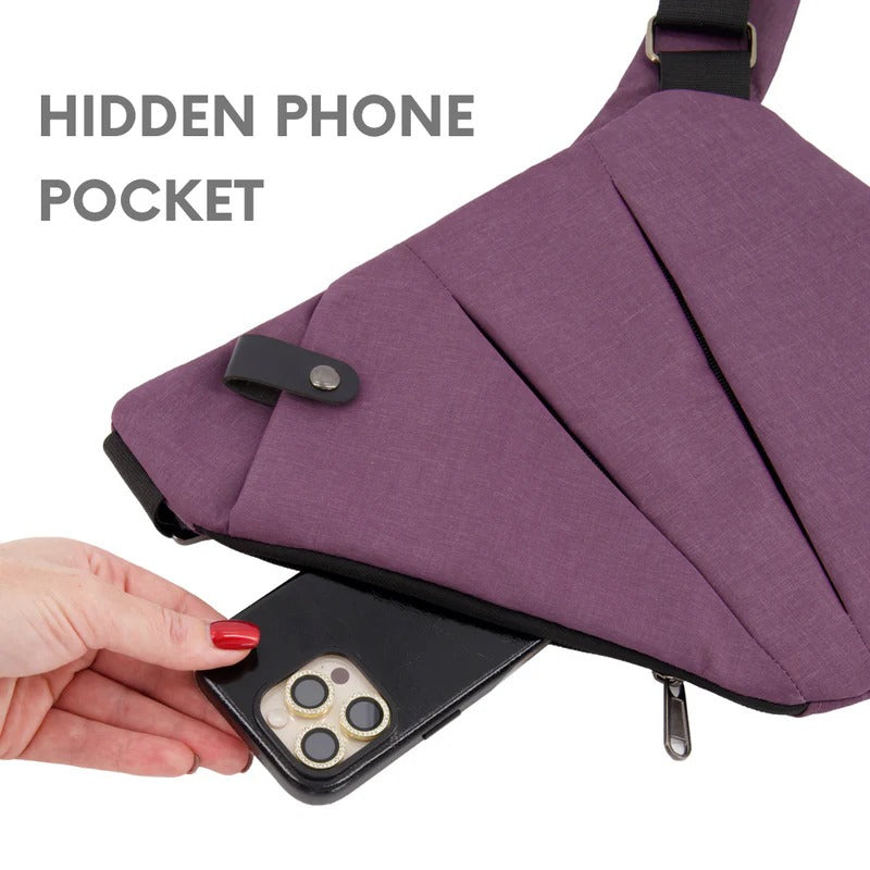 Unisex Anti-Tyveri Crossbody Väska
