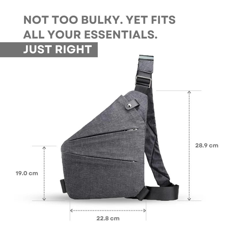 Unisex Anti-Tyveri Crossbody Väska