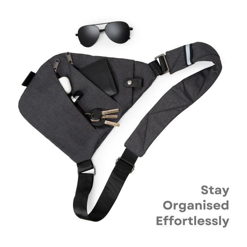 Unisex Anti-Tyveri Crossbody Väska