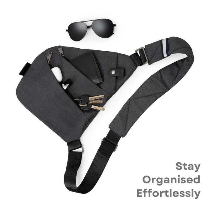 Unisex Anti-Tyveri Crossbody Väska