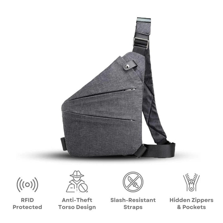 Unisex Anti-Tyveri Crossbody Väska