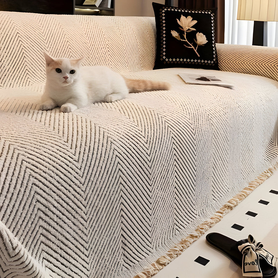 Stripe Herringbone Sofföverdrag