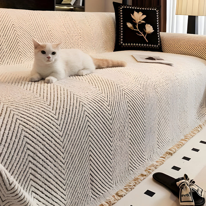 Stripe Herringbone Sofföverdrag