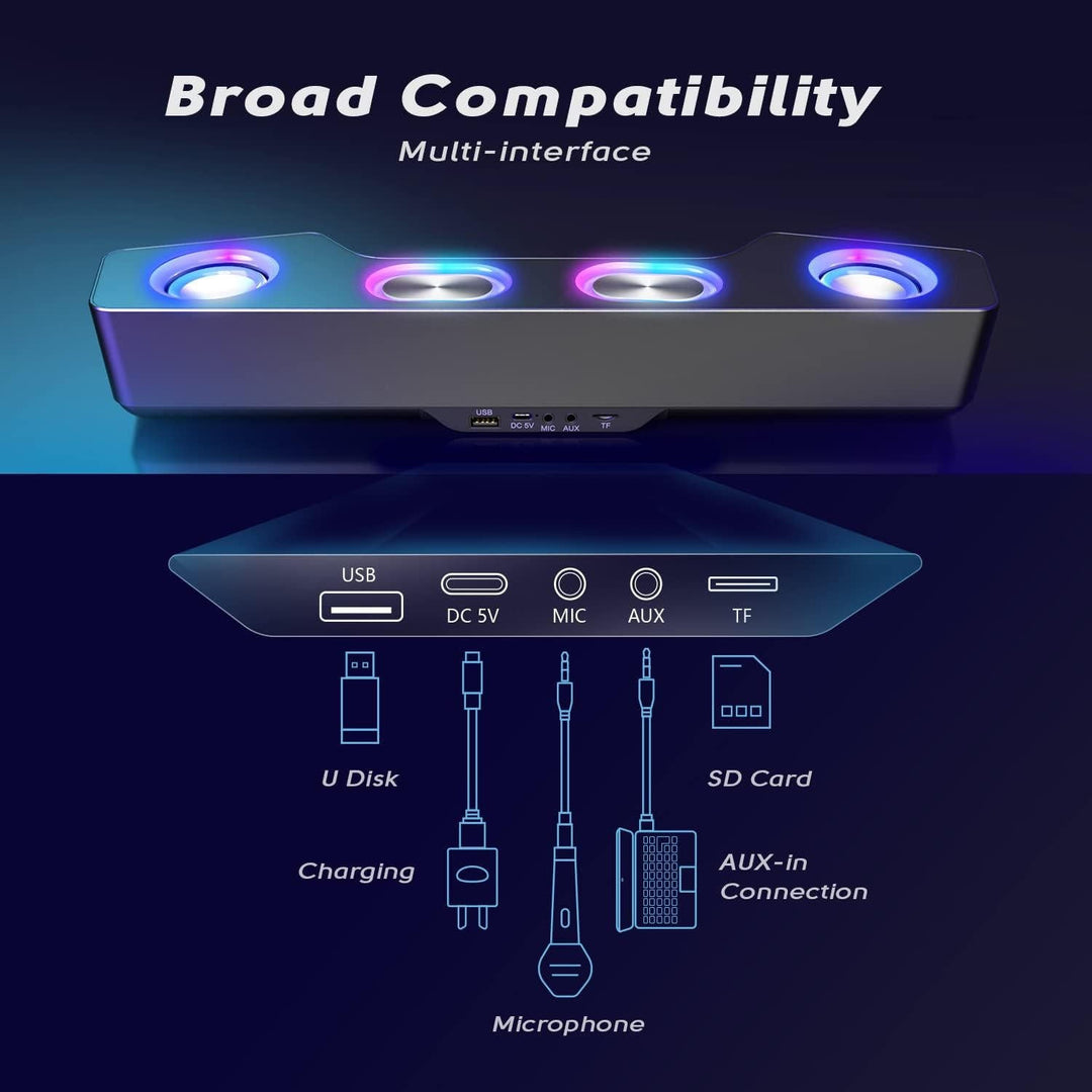 Trådlösa RGB Dators högtalare