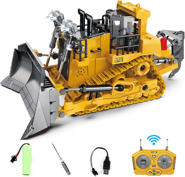 4WD Fjärrstyrd Grävmaskin Bulldozer Dumper